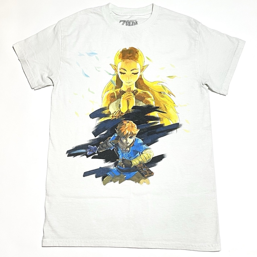 Breath Of The Wild Nintendo Zelda Link T-Shirt Men's Size Small Short Sleeve